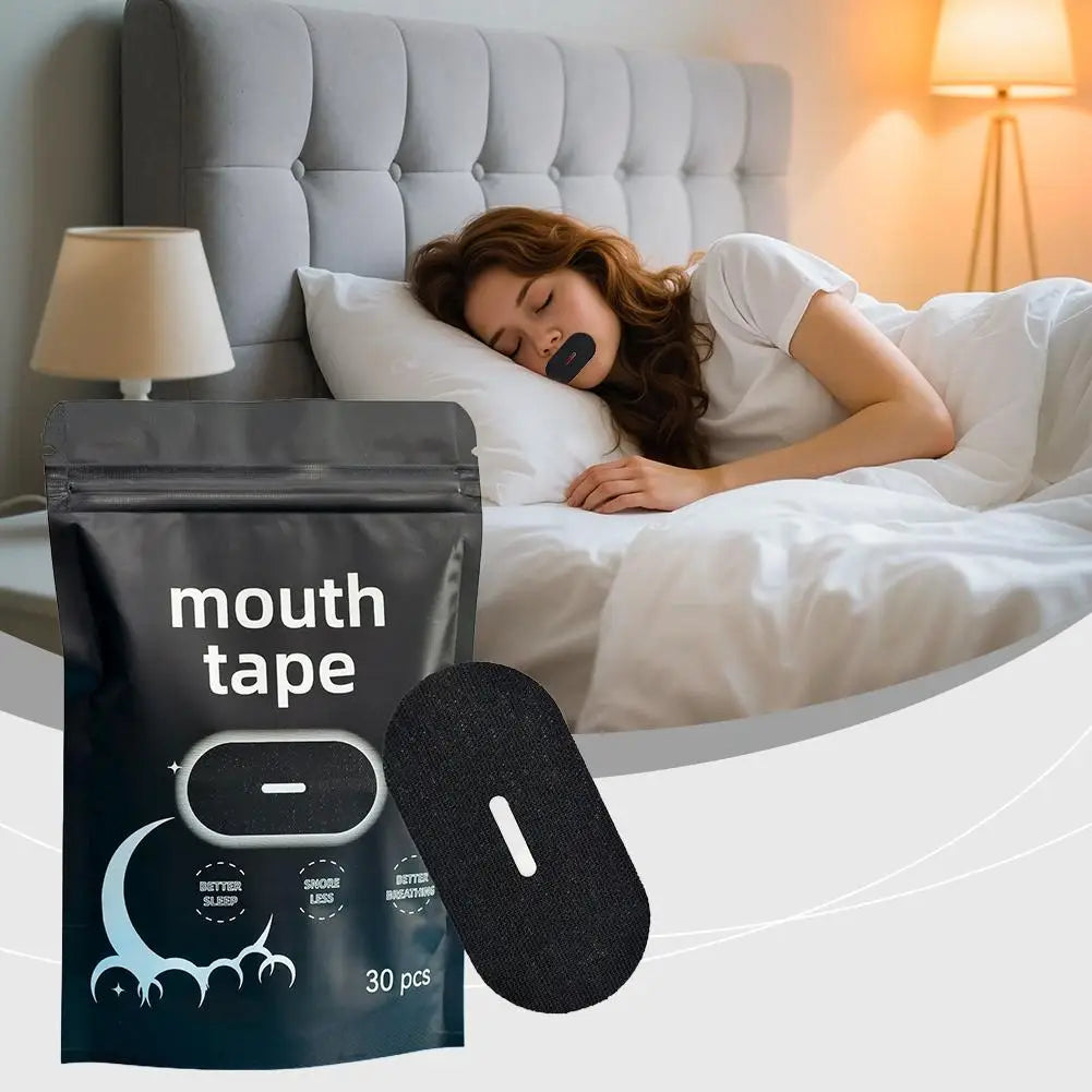 Anti-Snoring Mouth Tape Sleep Strips – 30 Pcs Breathable & Gentle Sleep & Snoring Aids Peaceful Pleasures Health and Wellness