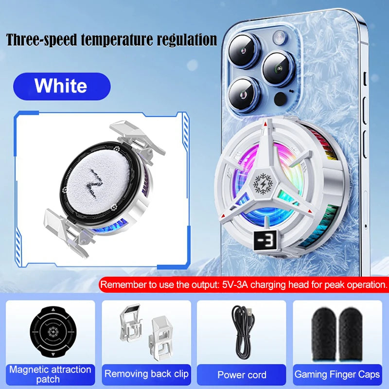 cooling fan mobile cooling phone fan cooler phone fans for cell phone cooler for phone cooling fan for phone cell phone fan Peaceful Pleasures Health and Wellness White for TL07