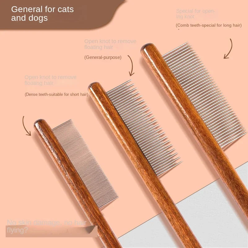 Cats Brush Things for Cats Removes Hair Pet Grooming Fine Tooth Comb Accessories Flea Artifact Products Pets Home Garden Scraper Peaceful Pleasures Health and Wellness