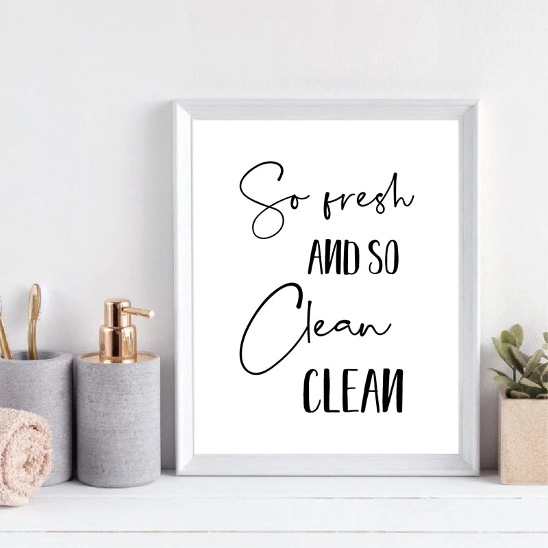 Funny Bathroom Wall Art Canvas Poster | Modern Minimalist WC Decor Canvas Wall Art Poster Peaceful Pleasures Health and Wellness
