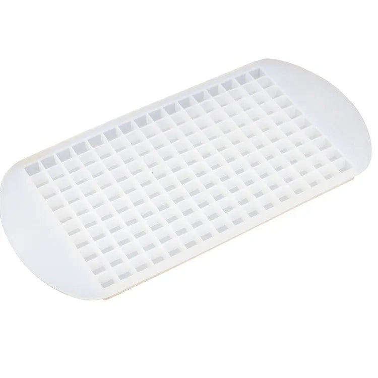 160-Grid Mini Silicone Ice Cube Tray – Foldable Small Square Mold