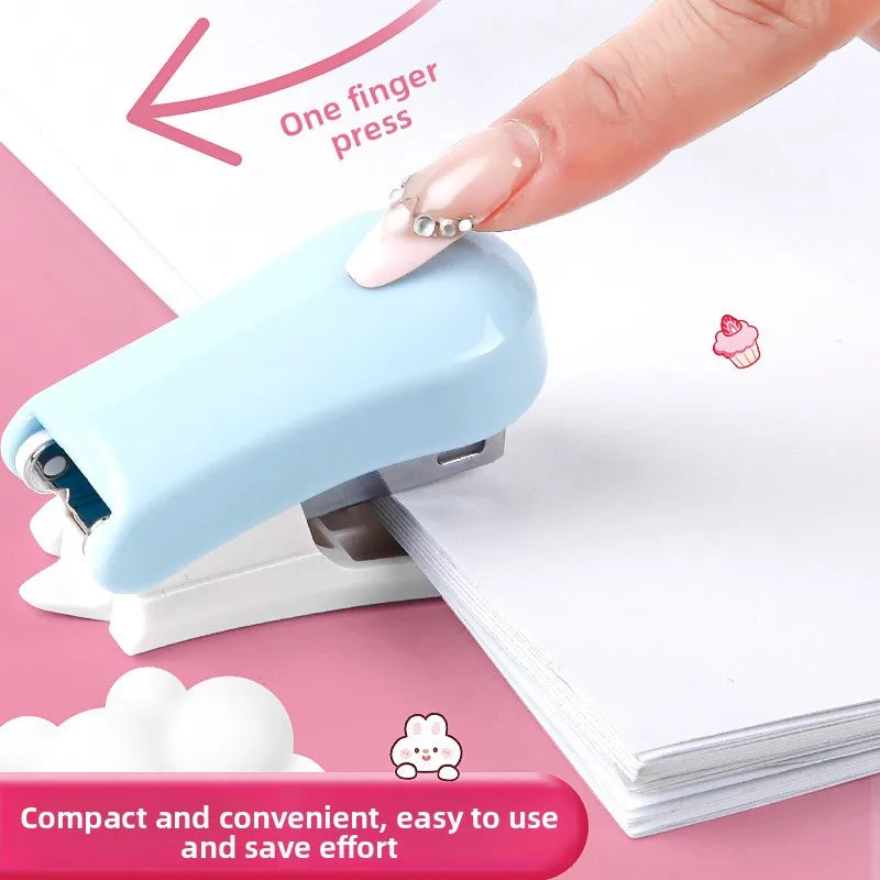 Cartoon Mini Stapler – Portable Cute Stapler for School & Office