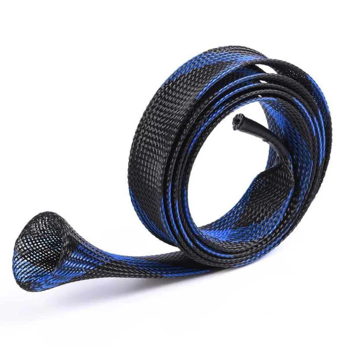 27998 LEO/Leou [Mesh Tube Telescopic Fishing Rod Cover 35mmX170cm] Rod Sleeve Fishing Gear Peaceful Pleasures Health and Wellness blue