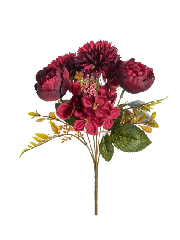 Silk Artificial Ball Chrysanthemum Rose Flowers | Wedding & Home Décor