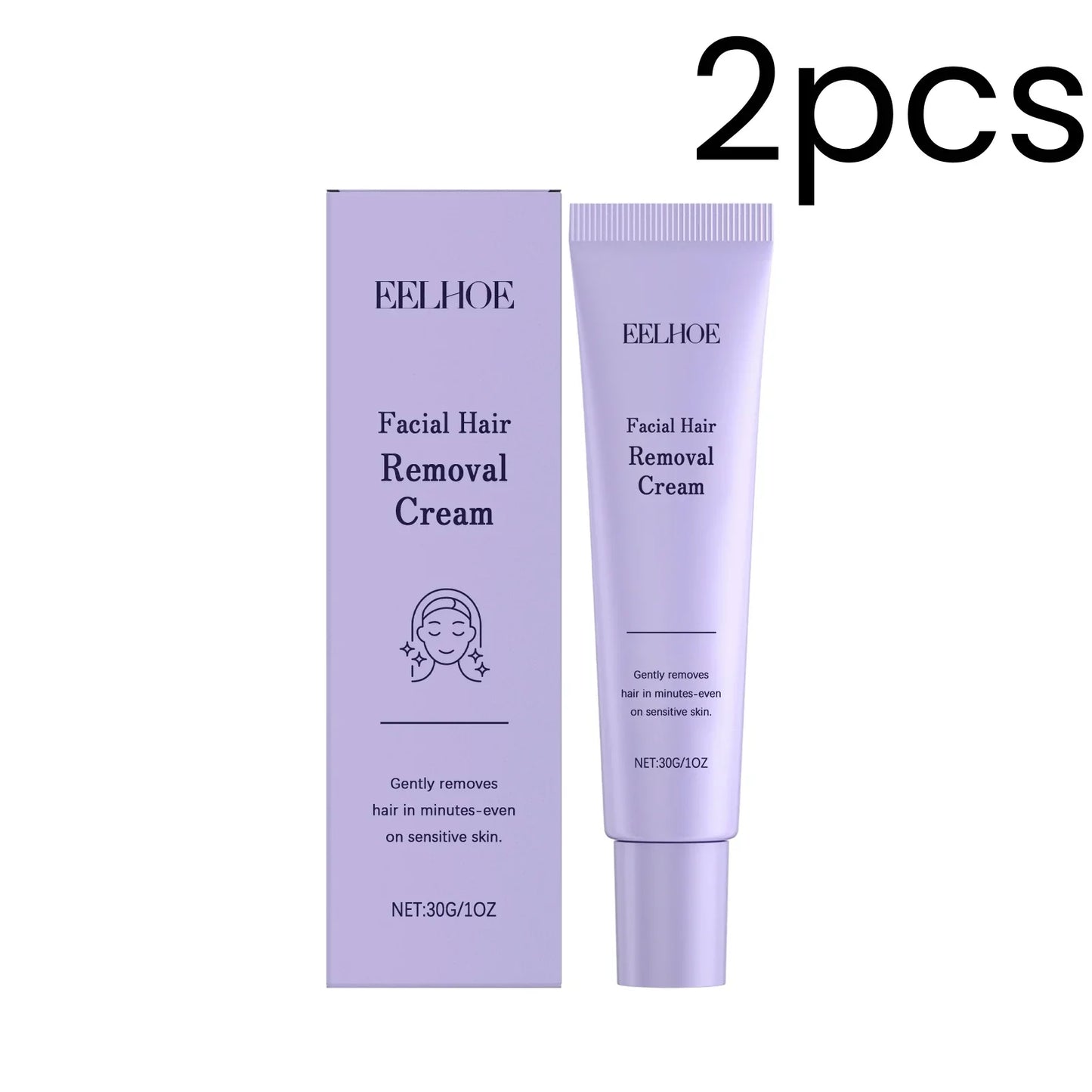 EELHOE Facial Hair Removal Cream – Painless & Gentle