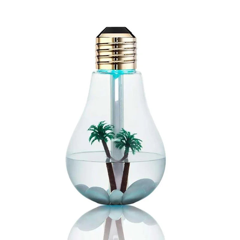 Usb Led Night Light Personal Desktop Humidifier Led Lights Home Bedroom Office Study Car Air Humidifier Room Decor Lamp Peaceful Pleasures Health and Wellness WHITE