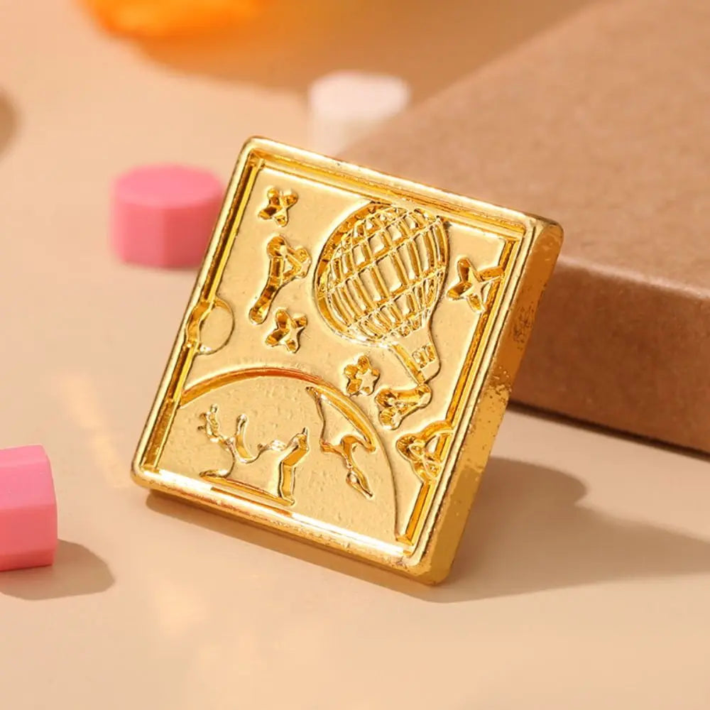 DIY Tool Rose Sealing Wax Seals Head European-style Flowers Retro Sealing Wax Stamp Head Snowflake Butterfly Peaceful Pleasures Health and Wellness style F