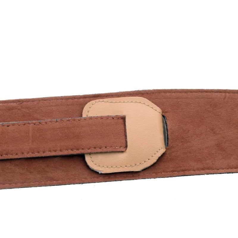 Electric Guitar Strap Bass Padded Grain Leather Adjustable Belt 110-