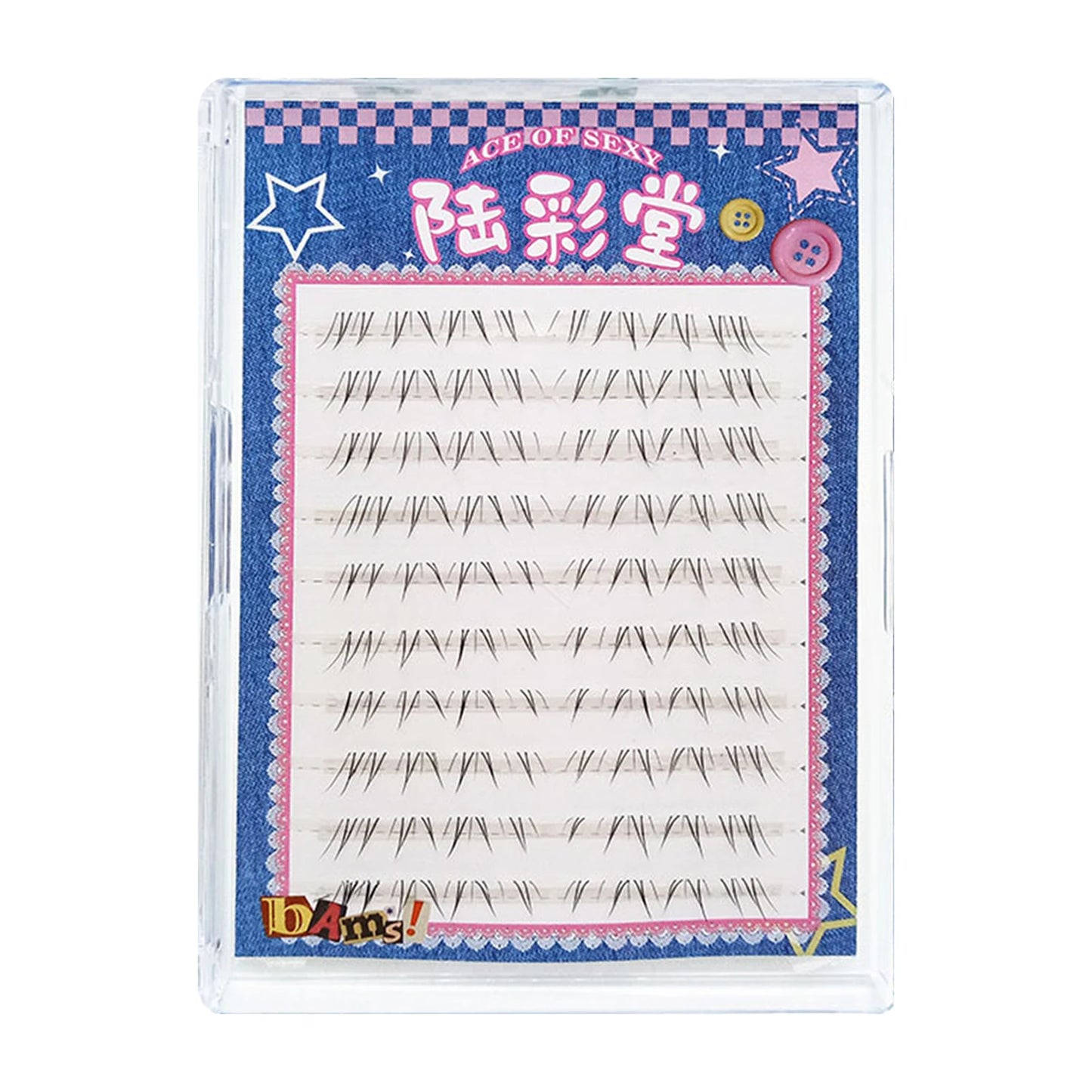 6-7mm ACE Dense Cat Korean Lower Eyelashes Air Fairy Fake Eyelash Segmented Natural Under Lashes Extension Manga Eye Makeup Tool Peaceful Pleasures Health and Wellness style 7