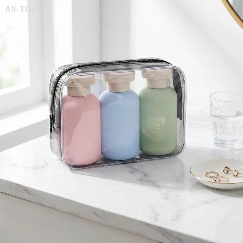 3-Pack Leakproof Refillable Travel Bottles 100ml Squeeze Tubes