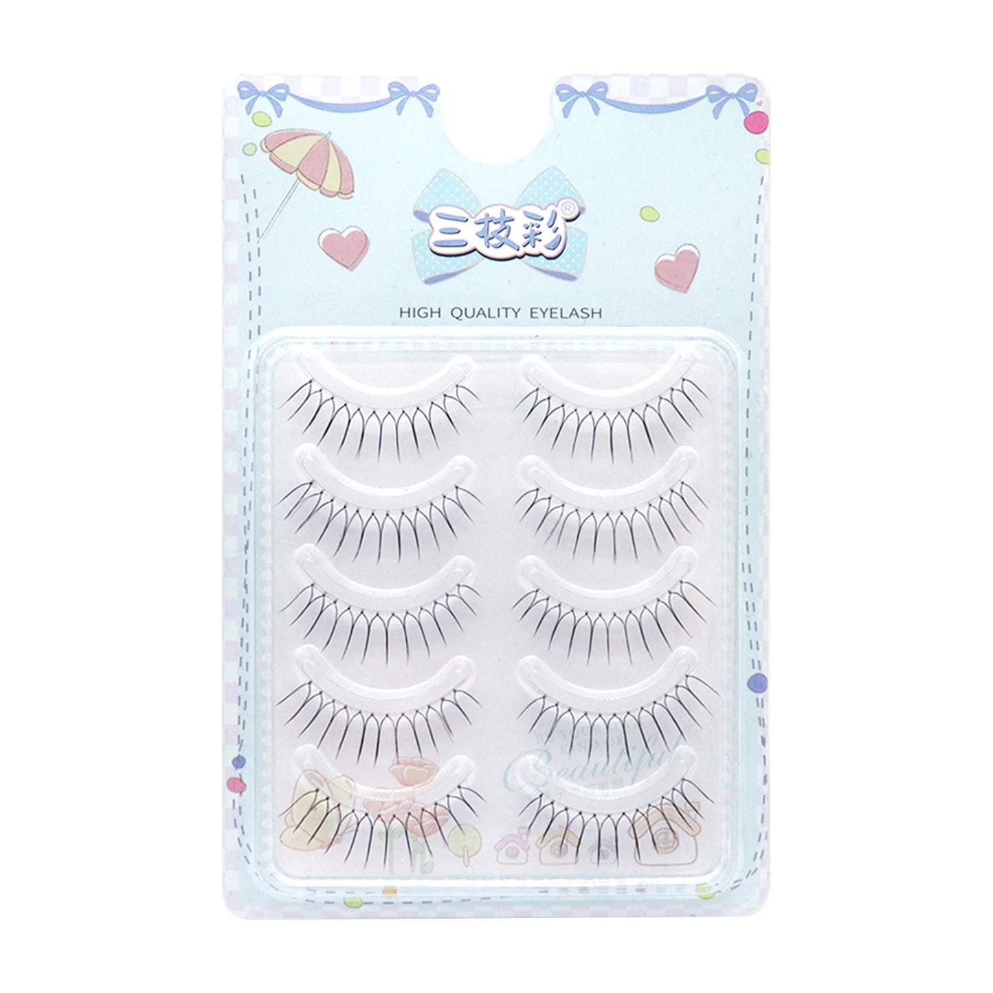 Korean U-shaped False Eyelashes Ins Zhang Yuanying False Eyelashes Natural Wispy Soft V Shaped Lash Extension Comic Eye Makeup Peaceful Pleasures Health and Wellness style 2