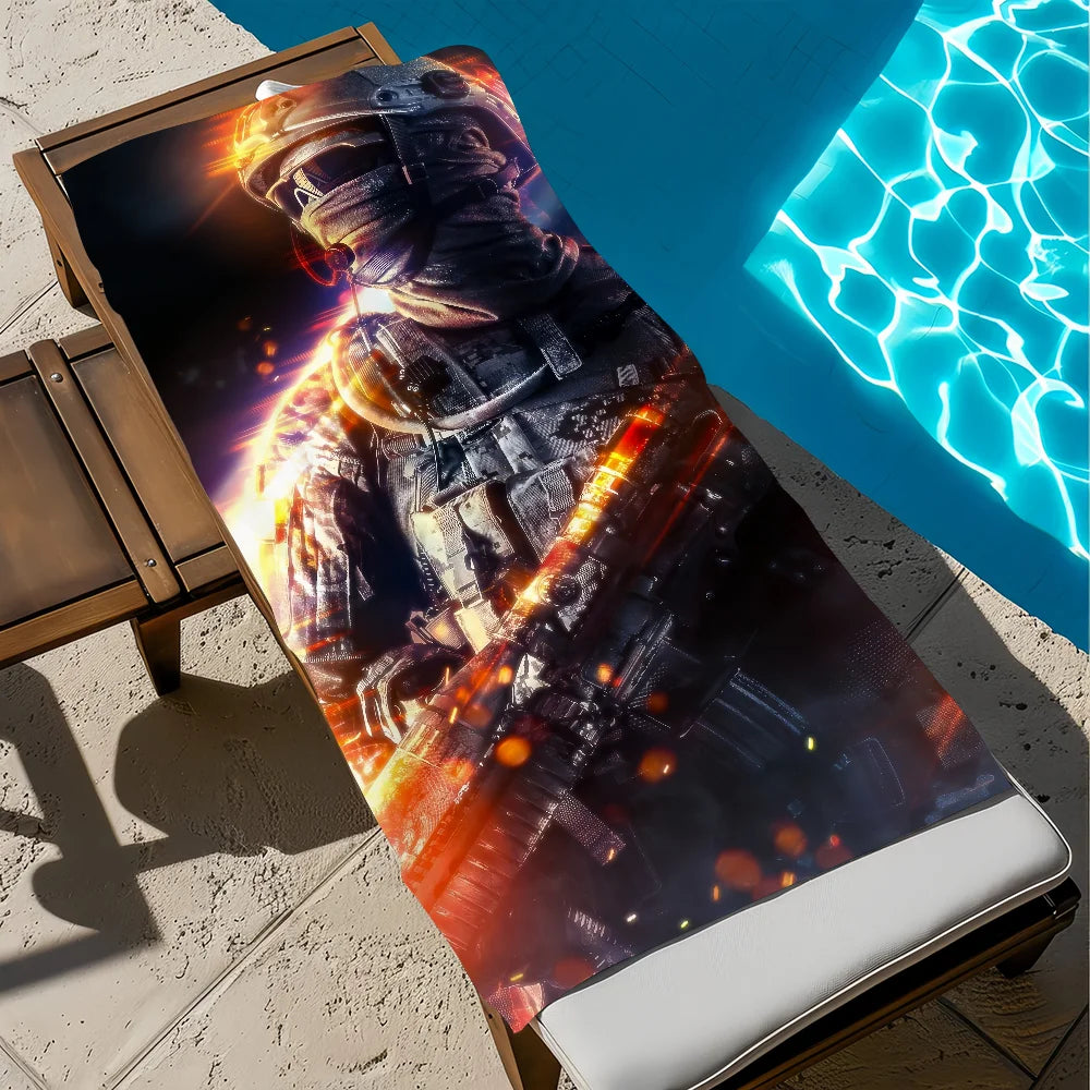 Battlefield 6 Quick Dry Beach Towel | Travel, Gym & Camping