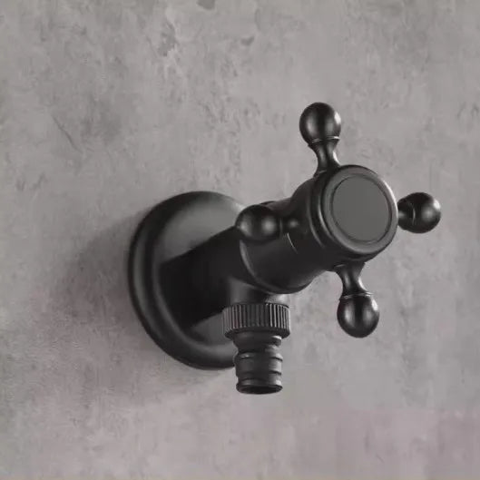 Vintage Solid Brass Single Handle Wall Mount Faucet