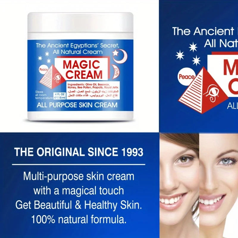 118MLMagic creamMagic Face Cream Facial Moisturizing Hydrating Deep Nourishing Delicate Nourishing Face Cream Peaceful Pleasures Health and Wellness