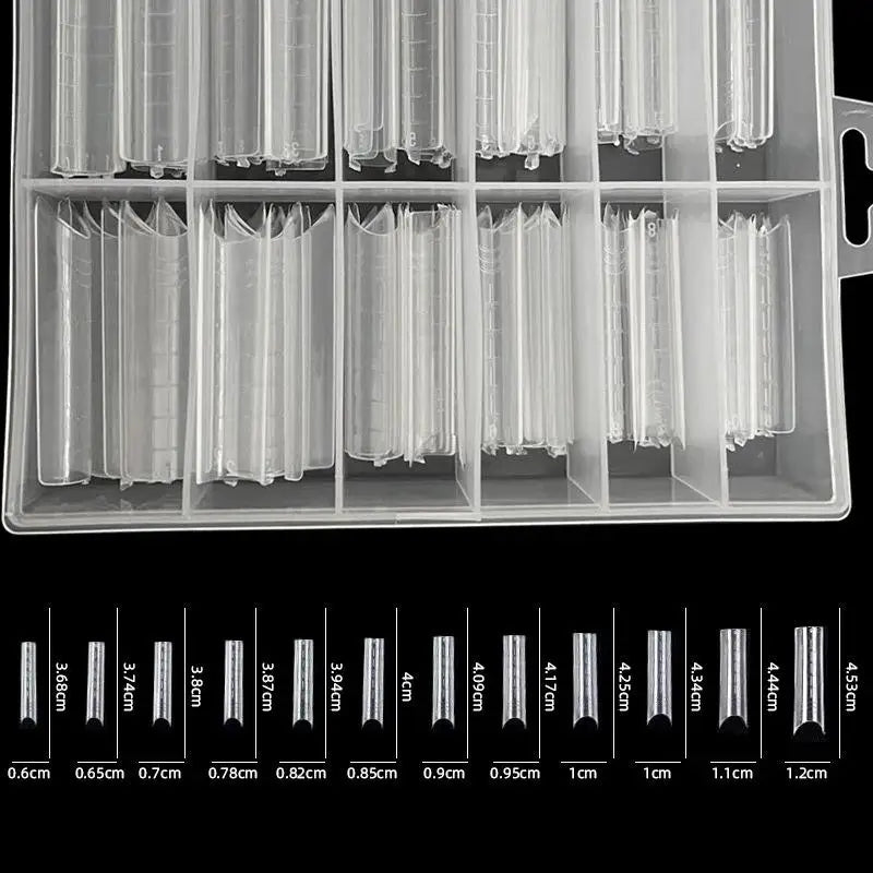 240pcs Sandwich Nail Forms 15 Size Oval Extension Dual Form No Paper Forms Needed For Easy Nail Extensions Peaceful Pleasures Health and Wellness one size A6