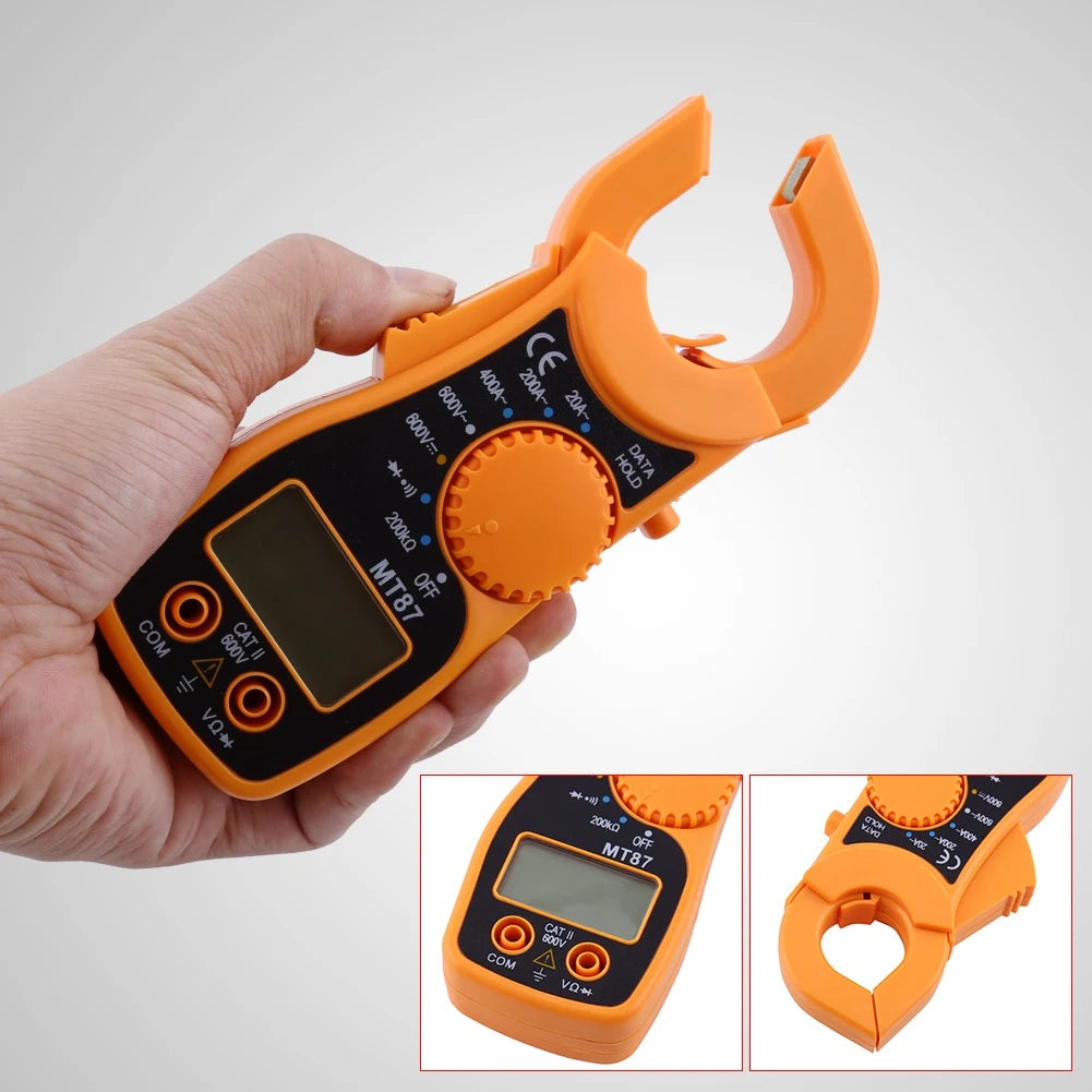 Digital Clamp Meter Multimeter Ammeter AC DC Voltmeter Ohmmeter Volt