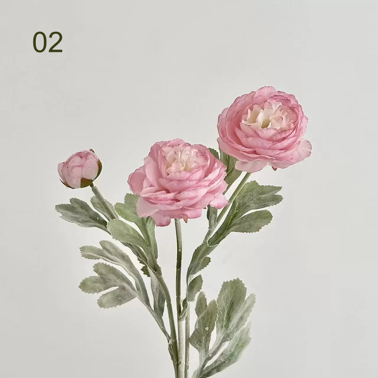 3-Head Artificial Silk Peony Bouquet | Faux Wedding Flowers