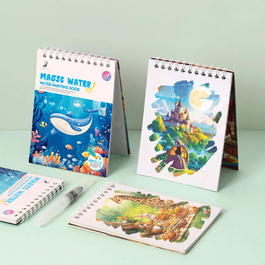 Magical Water Drawing Notebook Repeatedly Graffiti Clear Puzzle Peaceful Pleasures Health and Wellness