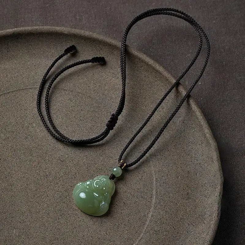 Lucky Maitreya Buddha Pendant Necklace – Women's Jewelry