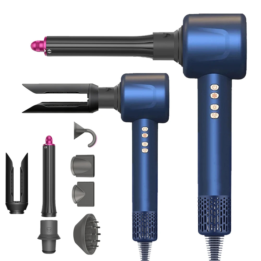 3 in 1 Airwrap Automatic Curling Iron Brushless Negative Ions Hair Dryer Wet & Dry Straightener Salon Long-Lasting Styling Tools Peaceful Pleasures Health and Wellness