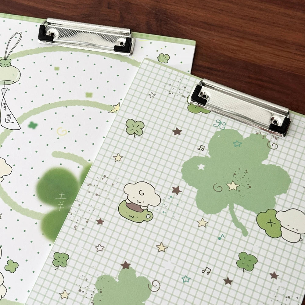 Creative Cartoon Multifunctional Four Leaf Clover A4 Folder Office
