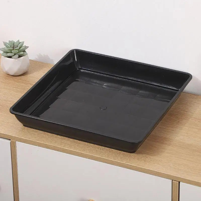 Plant Saucer Square Durable Flower Pot Indoor Outdoor Heavy Duty Tray Square Flowerpot Water Dish Home Decor for Gardening Peaceful Pleasures Health and Wellness