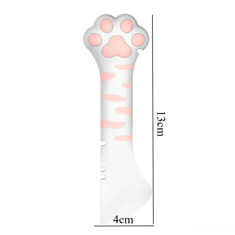 Practical Pet Supplies Small Tools Pet Can Opener Spoon 2in1 Cat Can Silicone Spoon Spoon Spoon Spoon Cat Shovel Wet Food Feeder Peaceful Pleasures Health and Wellness