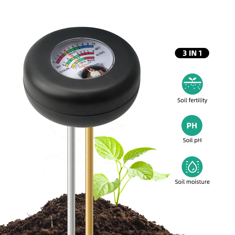 Soil Testing Instrument, Ph Value, Acidity and Alkalinity, Soil Moisture and Humidity, Soil Fertility Testing Instrument Peaceful Pleasures Health and Wellness