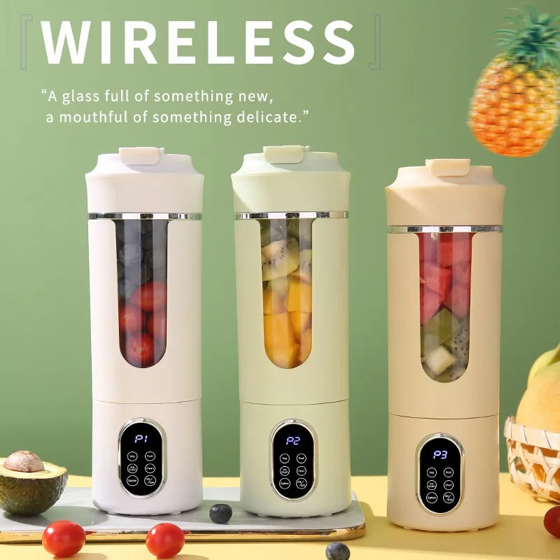 URGGU 530ml Portable USB Rechargeable Mini Juicer – 12 Blades