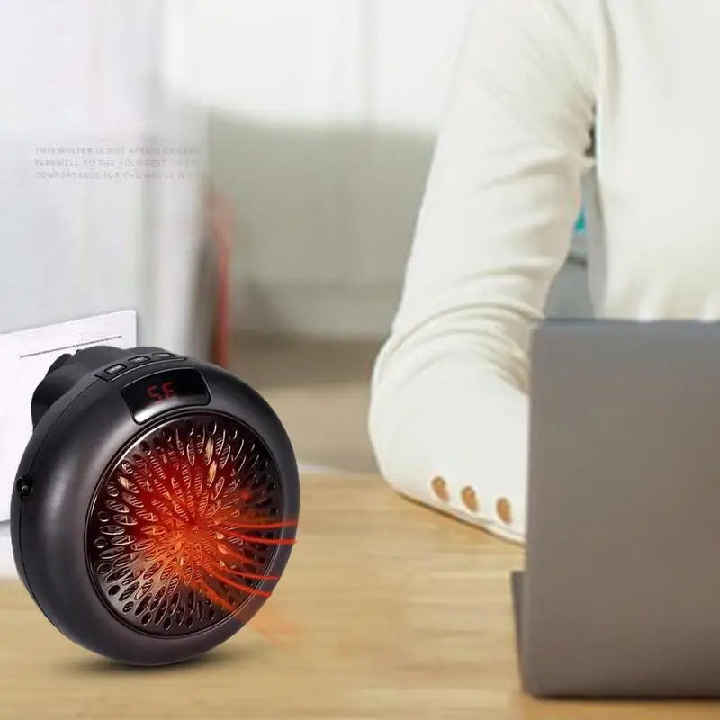 Portable 400W Plug-In Space Heater | Fast Desktop Warm Fan