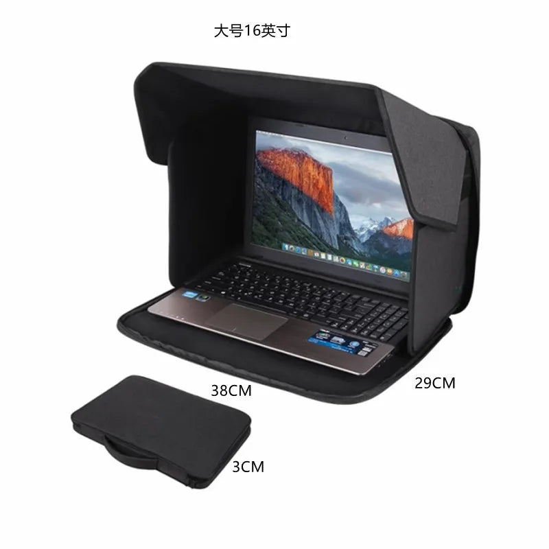 Portable Laptop Privacy Cover | Foldable Sun & Glare Shield