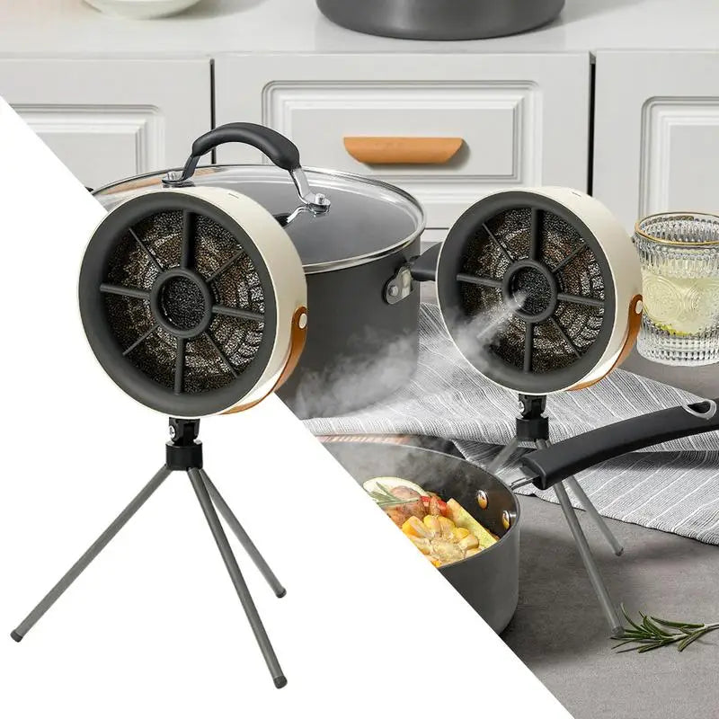 Portable Tabletop Range Hood Exhaust Fan Detachable Desktop Range Hood USB Low Noise Air Cleaner With 3 Speeds Kitchen Supplies Peaceful Pleasures Health and Wellness