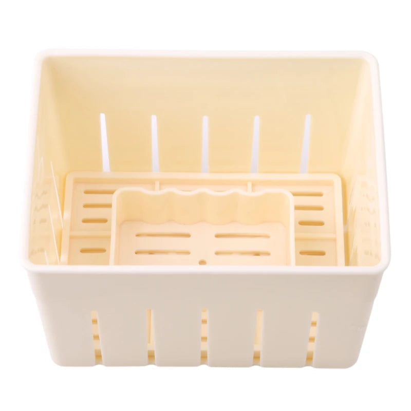 Homemade Tofu Mold Soybean Curd Tofu Making Mold With Cheese Cloth DIY Plastic Press Moulds Kitchen Cooking Tool Set Peaceful Pleasures Health and Wellness