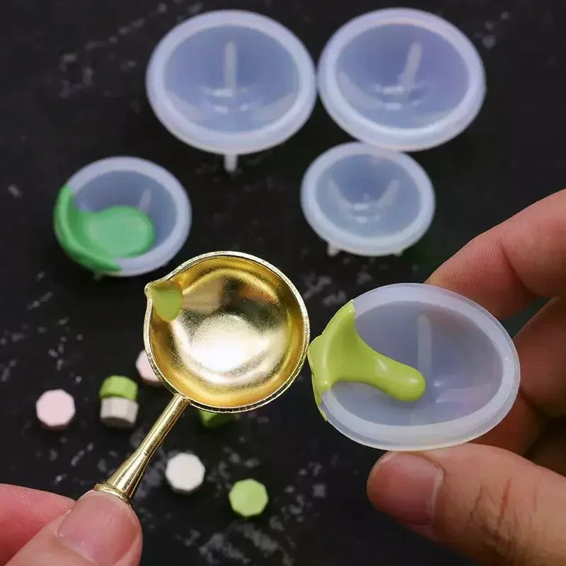 Wax Seal Stamp Silicone Scraper Spoon Cleaning Tool Set DIY Wax Craft Tool Set Peaceful Pleasures Health and Wellness