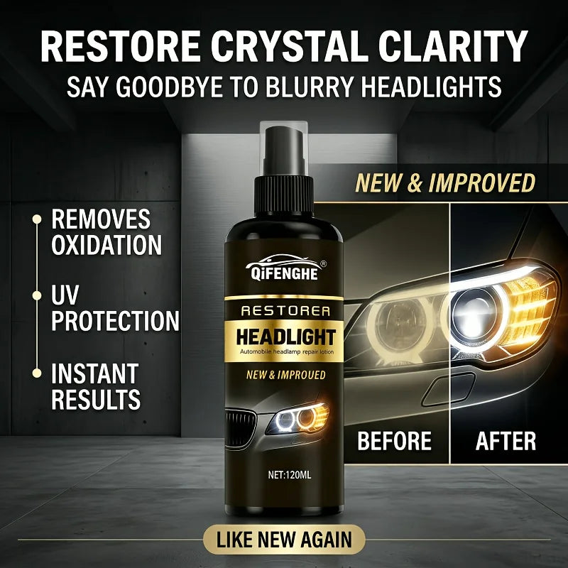 Car Headlight Restore Spray – Ceramic Coating & Cleaner 4.06oz