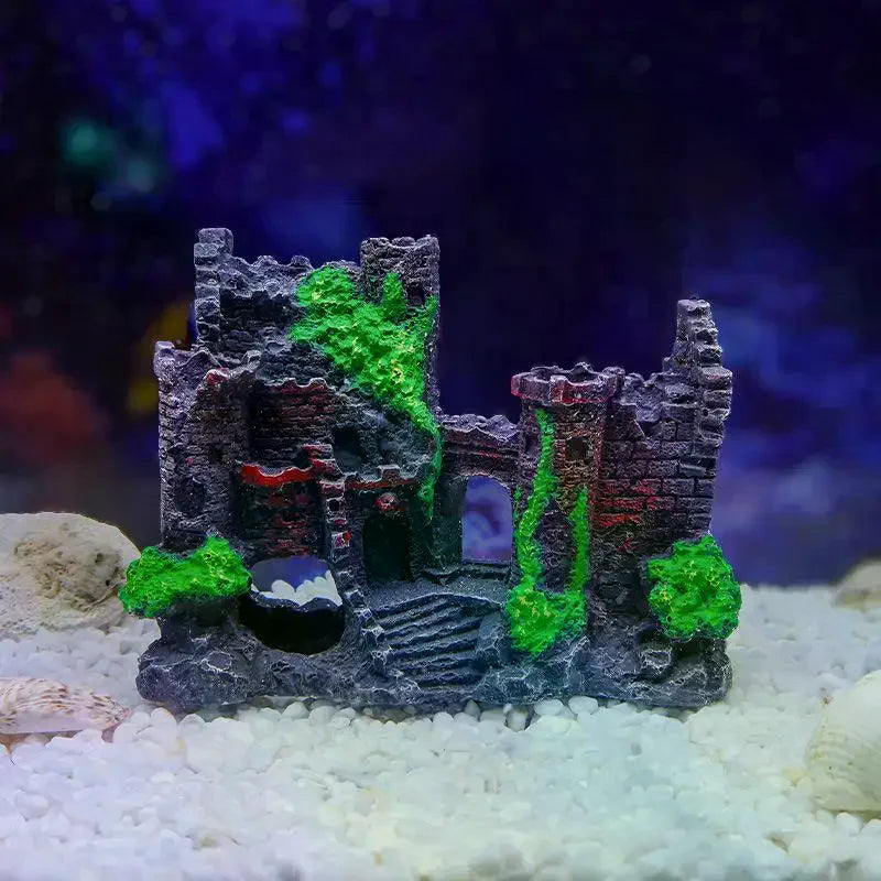 Castle Rockery Fish Tank Ornament | Aquarium Decoration
