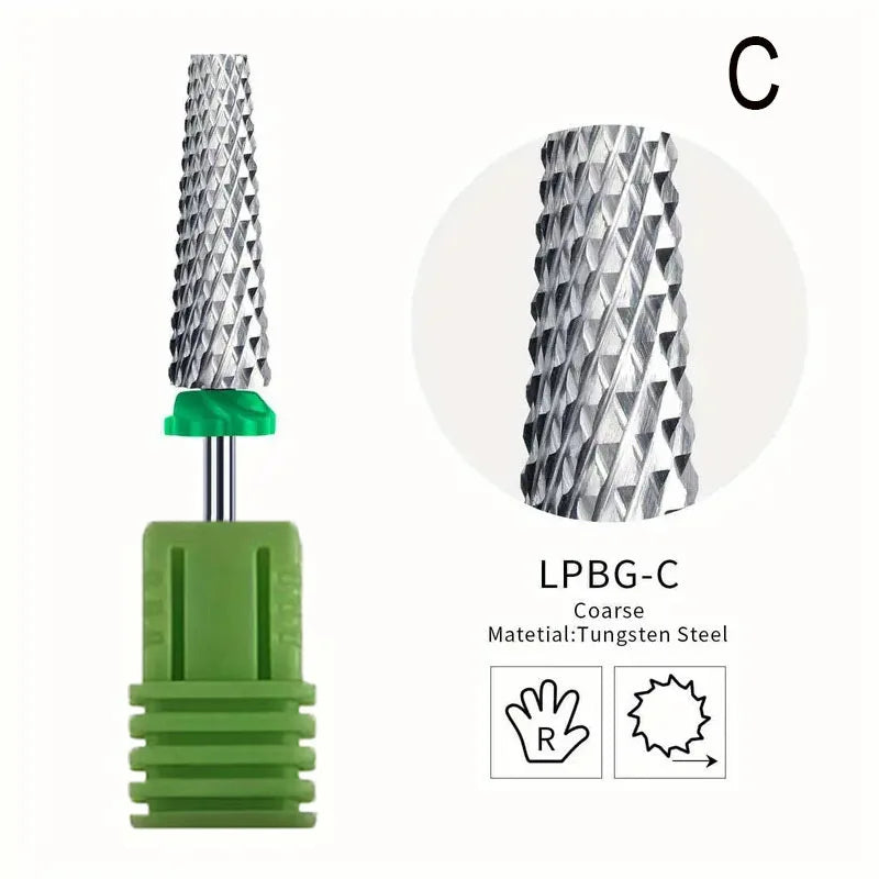 Five-in-one Nail Polishing Head for Removing Nail Polish Polishing Nail Chips and General Nail Polishing Machine Use Peaceful Pleasures Health and Wellness Green