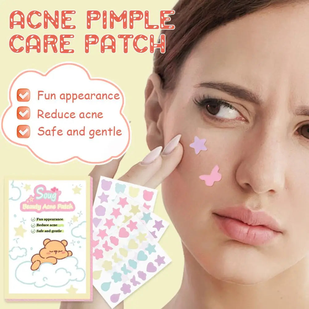 Eelhoe 72-Count Star Pimple Patches – Colorful Invisible Acne Cover Stickers for All Skin Types (24pcs x 3) Peaceful Pleasures Health and Wellness