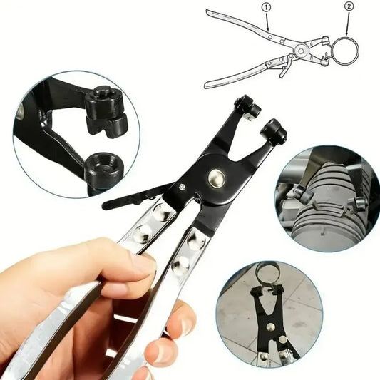 Car Water Pipe Hose Clip Pliers Clamp Swivel Drive Jaw Locking Tool Removal And Installation Of Ring-Type Flat-Band Hose Clamps Peaceful Pleasures Health and Wellness