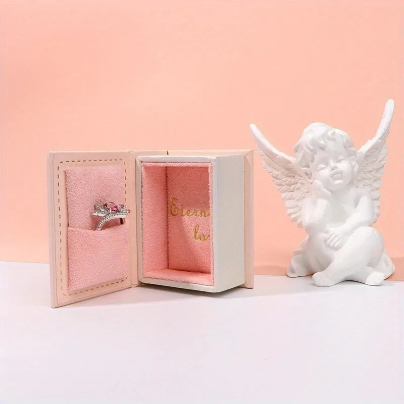 Vintage Mini Jewelry Book Boxes Ring Pendant Storage Boxes Small Ring Boxes Little Red Book Jewelry Box Jewelry Boxes Practical Peaceful Pleasures Health and Wellness