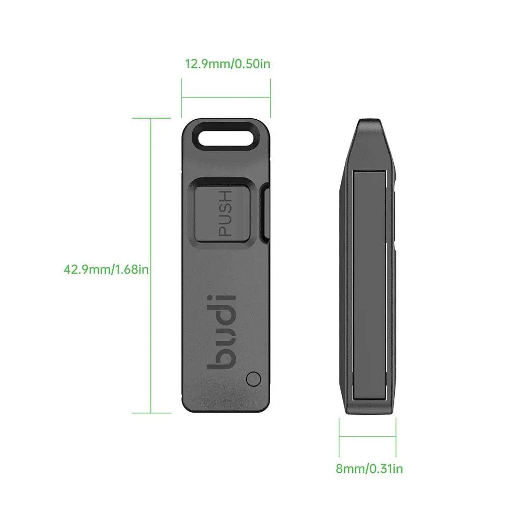 BUDI SIM TF Card Slot Storage Box With Mobile Phone Card Ejector Pin Anti-Lost Lanyard Universal Phone Ejector Pin SIM Card Tray Peaceful Pleasures Health and Wellness