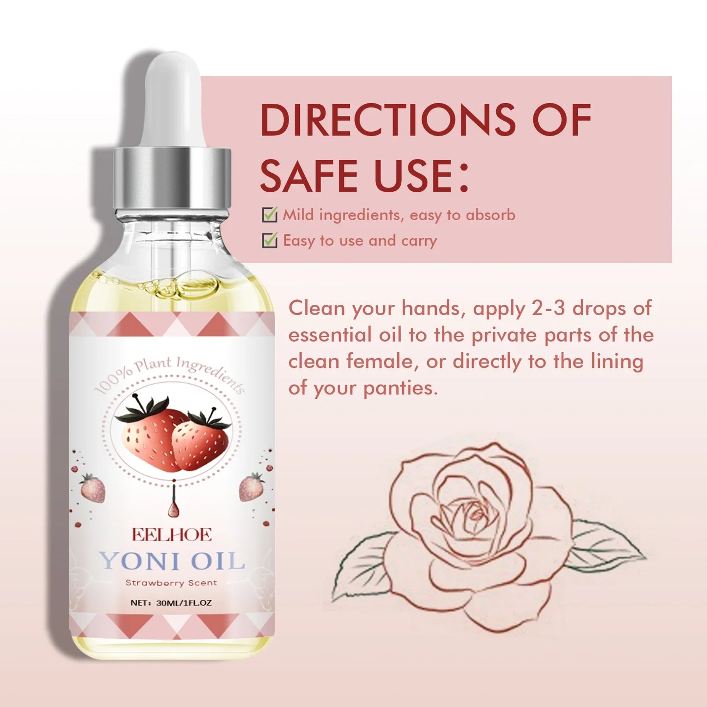Women's Intimate Care Essential Oil – Gentle Cleanse & Firm Skin
