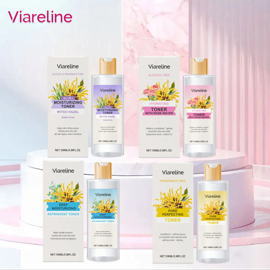 Viareline Witch Hazel Rose Toner – Hydrating & Pore-Refining 100ml Face Toner Oasis Select