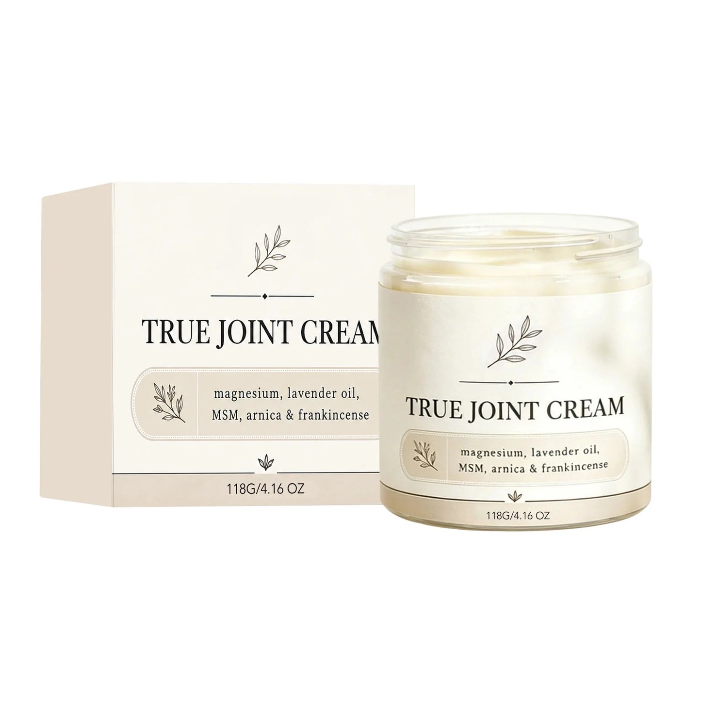 Joint Cream 118g Joint & Muscle Relief Balm for Joint Stiffness, Muscle Soreness & Post-Workout Discomfort Relieve Stiffness Peaceful Pleasures Health and Wellness 118g boxed