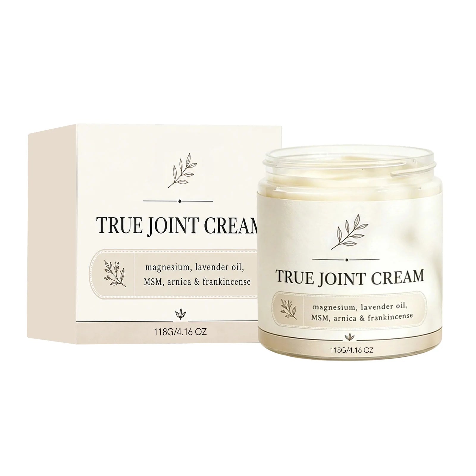 Joint Cream 118g Joint & Muscle Relief Balm for Joint Stiffness, Muscle Soreness & Post-Workout Discomfort Relieve Stiffness Peaceful Pleasures Health and Wellness 118g boxed