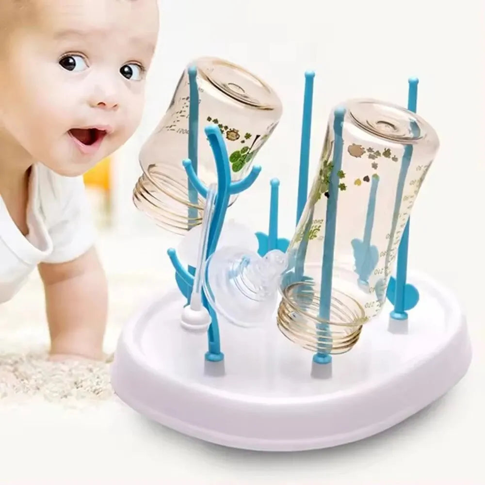 Tree-Shaped Baby Bottle Drying Rack | Detachable & Compact