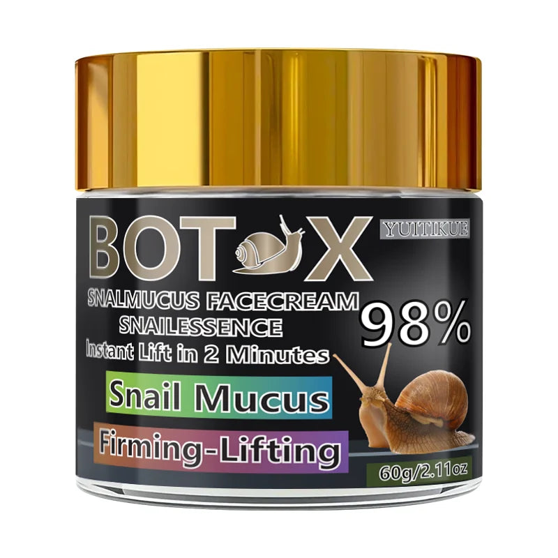 YUITIKUE Botax Snail Mucus Face Cream 60g, 98% Essence for Instant Firming & Lifting in Just 2 Minutes Peaceful Pleasures Health and Wellness 1pc