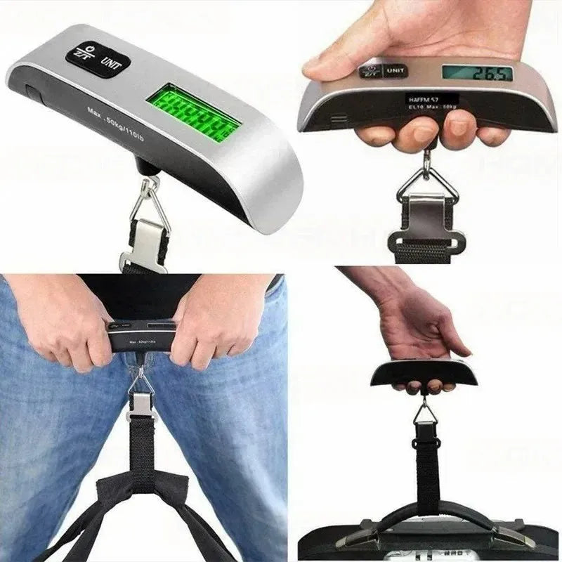 Digital Handheld Portable Hanging Luggage Scale 110lb 50kg Baggage Weight Scale for Travel Suitcase Peaceful Pleasures Health and Wellness