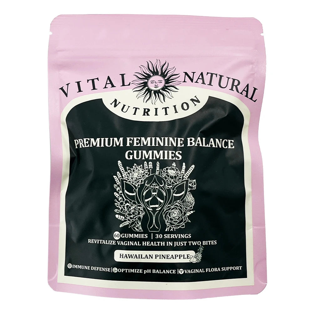 Women’s Feminine Balance Gummies – Hawaiian Pineapple Flavor | pH & Wellness Support | 60 Count Women's Health Supplement Peaceful Pleasures Health and Wellness 1 bag United States