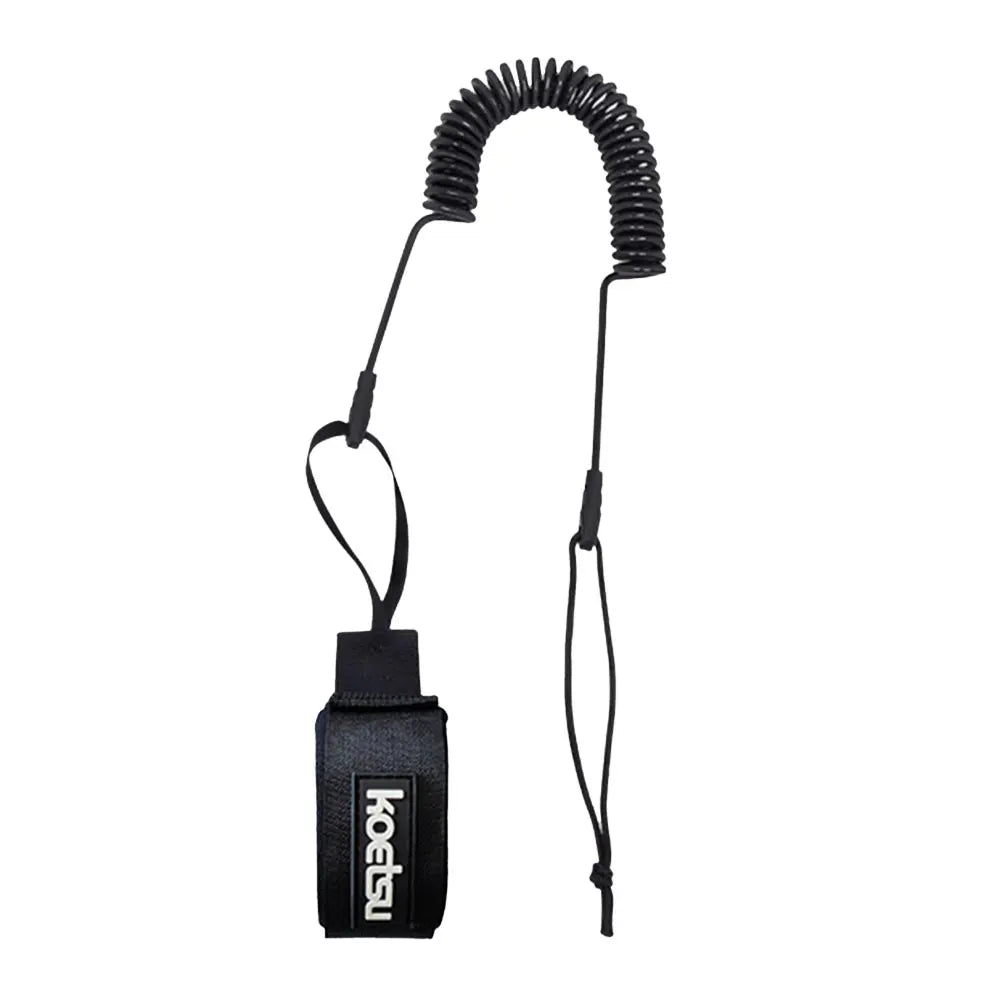 Coiled TPU Surfboard Leash – SUP Ankle & Wrist Strap Peaceful Pleasures Health and Wellness 5mm france